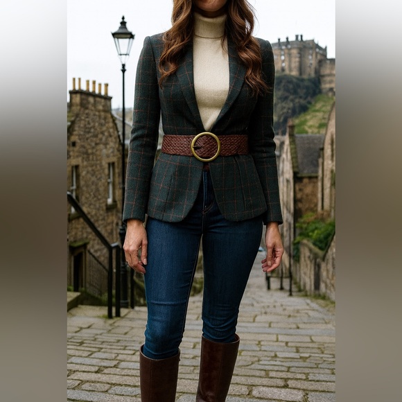 Wide Leather Belt - Picture 2 of 6